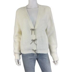 Sadie & Sage NWT White Porcelain Sweater Cardigan  Size L